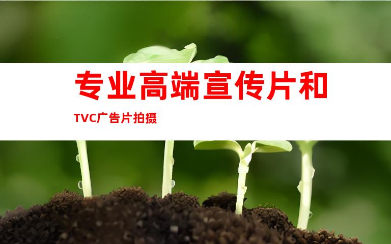 专业高端宣传片和TVC广告片拍摄