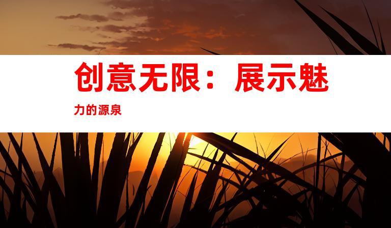 创意无限：展示魅力的源泉