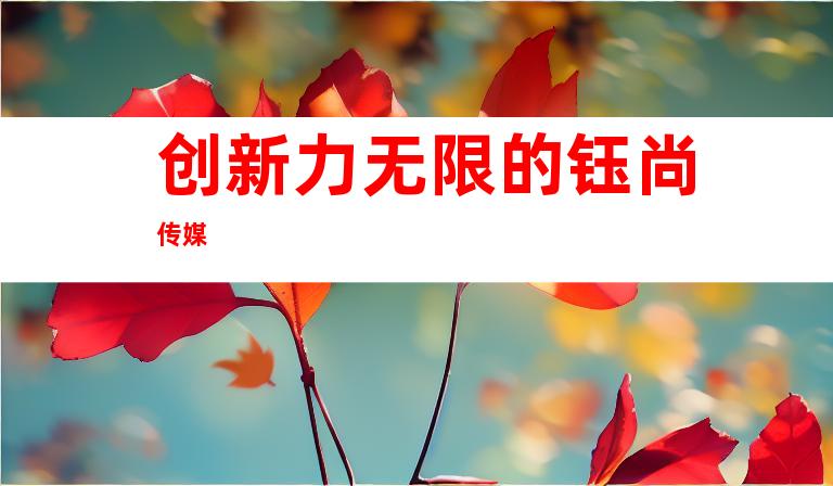 创新力无限的钰尚传媒