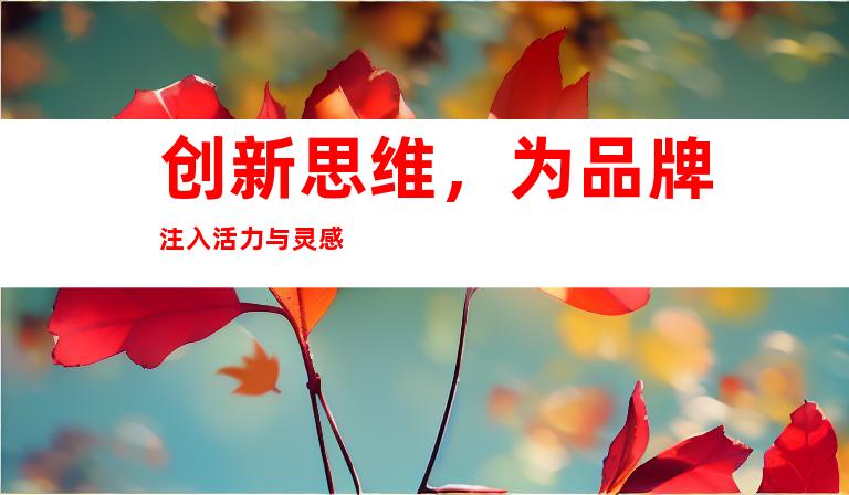 创新思维，为品牌注入活力与灵感